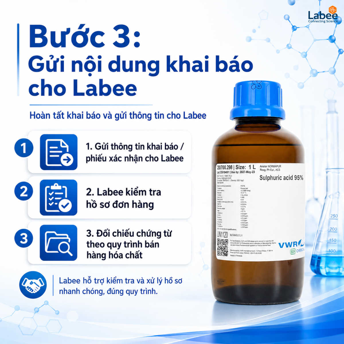 Quy trình gửi hồ sơ và đối chiếu chứng từ giữa doanh nghiệp và Labee