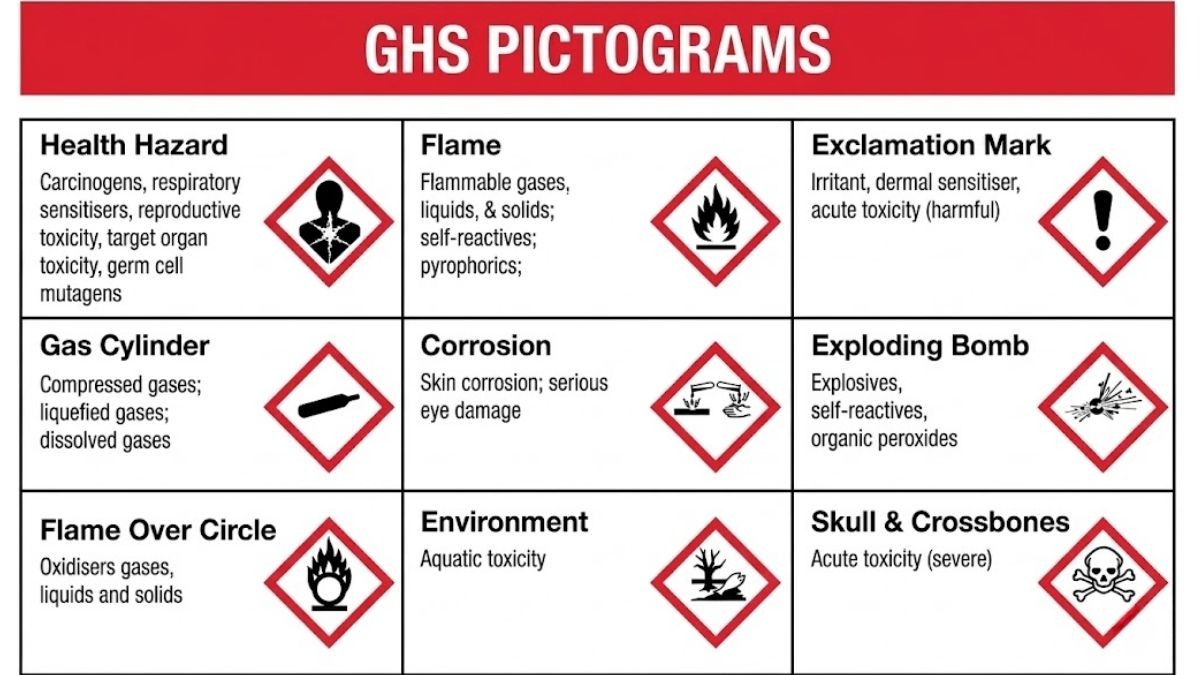 Bảng phân loại hóa chất phòng thí nghiệm theo hệ thống GHS và theo danh mục Nghị định 113